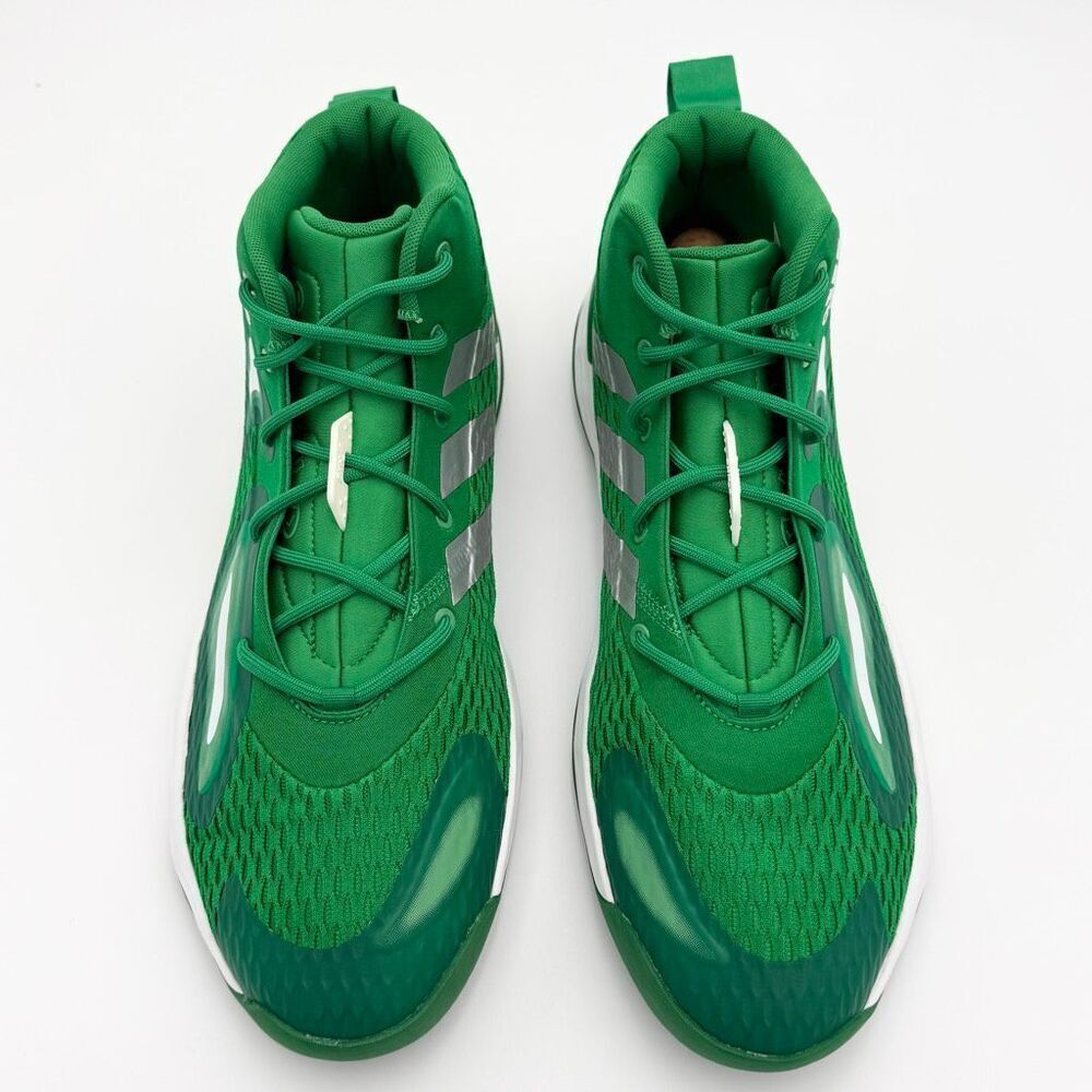 Adidas SM Exhibit A Mid Basketball Sneakers in Green White Lace Up - US Men’s Si - Picture 4 of 16